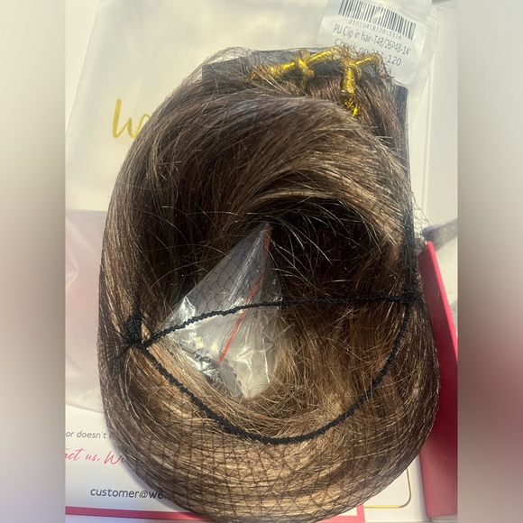 Seamless clip in hair extensions 14” 7pc 130g brown to honey blonde human hair - Picture 8 of 8